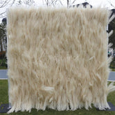 Aperturee - Aperturee Beige Boho Artificial Reed Birthday Party Decor
